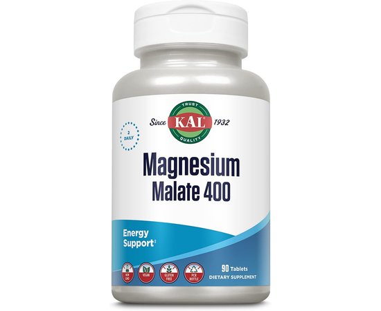 KAL Magnesium Malate 400 90 tabs, image 