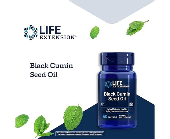 Life Extension Black Cumin Seed Oil 60 softgels, image , зображення 4