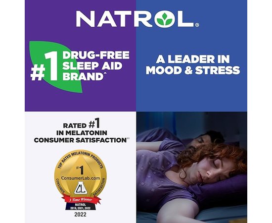 Natrol Melatonin 5 mg 100 tabs, Natrol Melatonin 5 mg 100 tabs , изображение 5 в интернет магазине Mega Mass