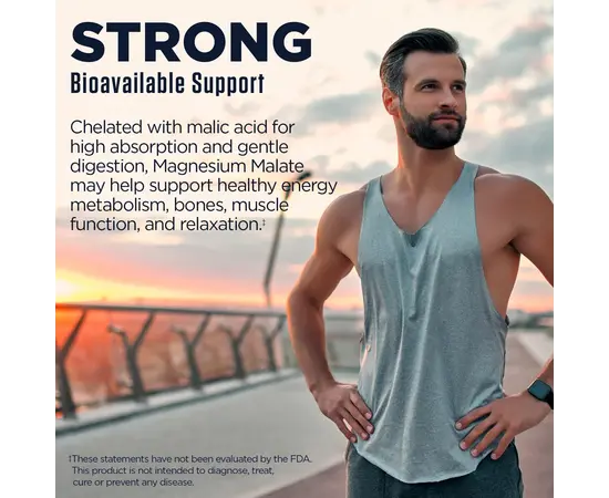 KAL Magnesium Malate 400 90 tabs, image , зображення 5