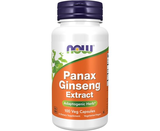 NOW Panax Ginseng 500 mg 100 caps, NOW Panax Ginseng 500 mg 100 caps  в интернет магазине Mega Mass