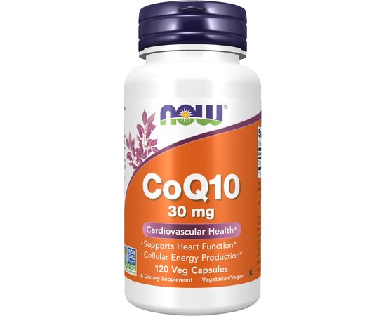 NOW CoQ10 30 mg 120 caps, NOW CoQ10 30 mg 120 caps  в интернет магазине Mega Mass