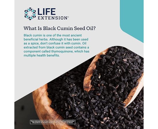 Life Extension Black Cumin Seed Oil 60 softgels, image , зображення 5