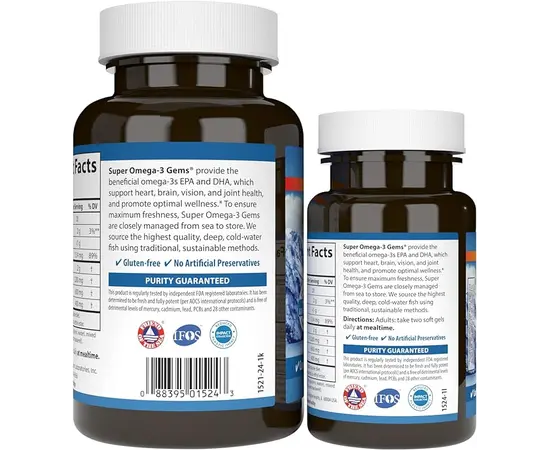 Carlson Super Omega 3 1,200 mg 100+30 softgels, image , зображення 3
