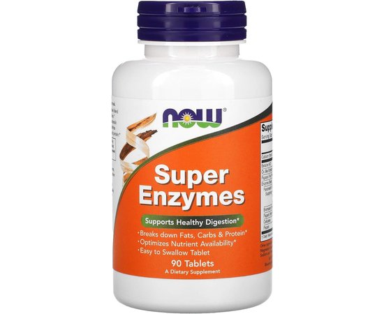 NOW Super Enzymes 90 tabs, image 