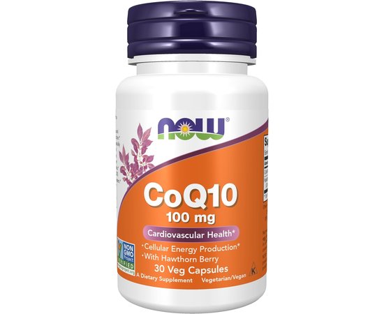 NOW CoQ10 100 mg 30 caps, Фасовка: 30 caps, image 