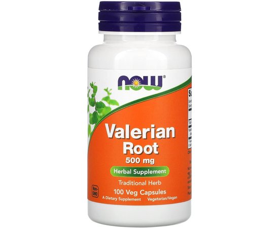 NOW Valerian Root 500 mg 100 veg caps, image 