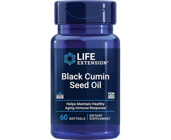 Life Extension Black Cumin Seed Oil 60 softgels, image 