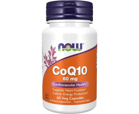 NOW CoQ10 60 mg 60 caps, NOW CoQ10 60 mg 60 caps  в интернет магазине Mega Mass