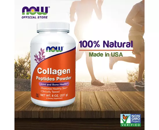 NOW Collagen peptides powder 227g, image , зображення 4