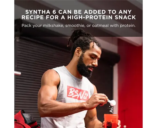 BSN Syntha-6 1320 g, Фасування: 1320 g, Смак: Cookies & Cream / Печиво з Кремом, image , зображення 5