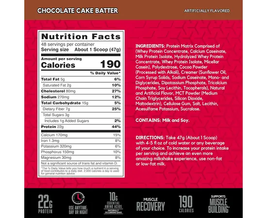 BSN Syntha-6 2270 g, Фасування: 2270 g, Смак: Сhocolate Cake Batter / Шоколадний Кекс, image , зображення 6