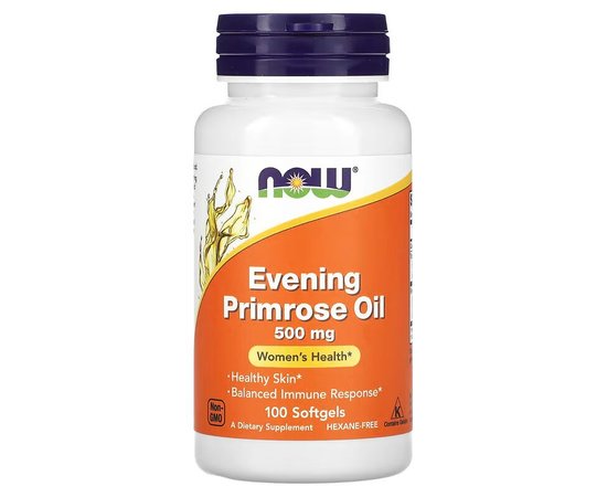 NOW Evening Primrose Oil 500 mg 100 soft, NOW Evening Primrose Oil 500 mg 100 soft  в интернет магазине Mega Mass