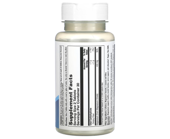 KAL Magnesium Citrate 400 mg 60 tabs, KAL Magnesium Citrate 400 mg 60 tabs , изображение 2 в интернет магазине Mega Mass