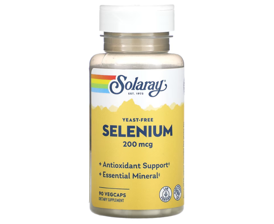 Solaray Selenium 200 mcg 90 caps, image 