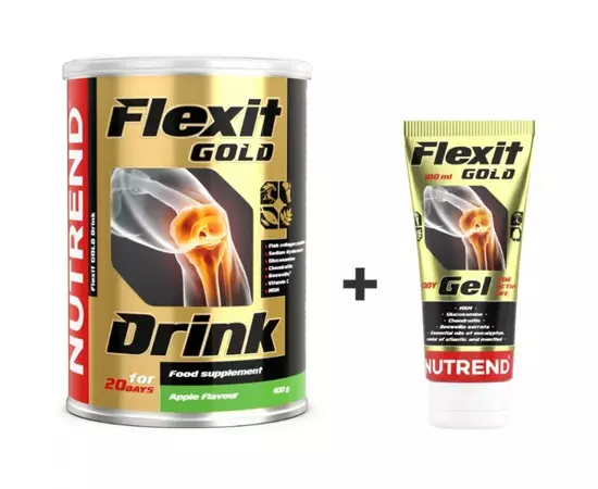 Nutrend Flexit Special Pack (Drink 400 g Aplle + Gel 100 ml), image , зображення 2