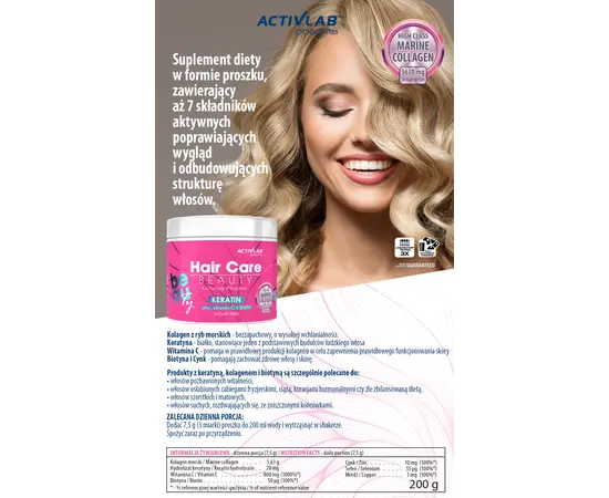 Activlab Pharma Hair Care Beauty 200 g, image , зображення 3
