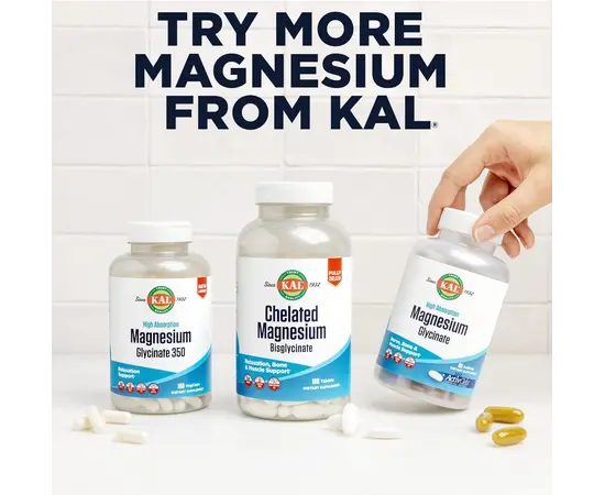 KAL Magnesium Malate 400 90 tabs, image , зображення 6