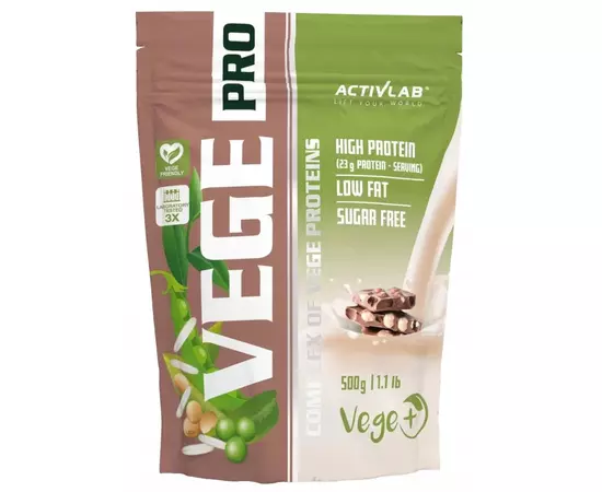 ActivLab Vege Pro 500 g, Фасовка: 500 g, Смак: Banana Chocolate / Банан Шоколад, image 