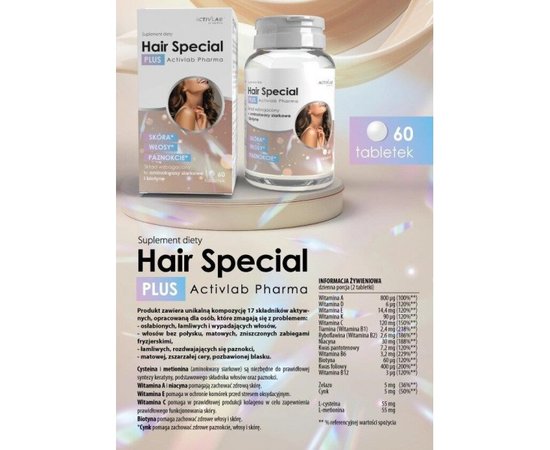 Activlab Pharma Hair Special 60 tab, Activlab Pharma Hair Special 60 tab , изображение 2 в интернет магазине Mega Mass