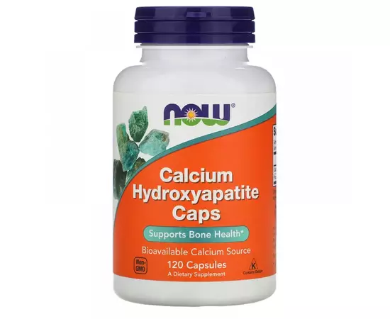 NOW Calcium Hydroxyapatite 120 caps, NOW Calcium Hydroxyapatite 120 caps  в интернет магазине Mega Mass