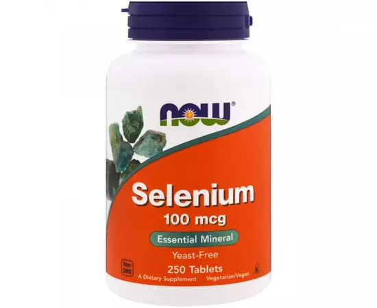 NOW Selenium 100 mcg 250 tabs, NOW Selenium 100 mcg 250 tabs  в интернет магазине Mega Mass