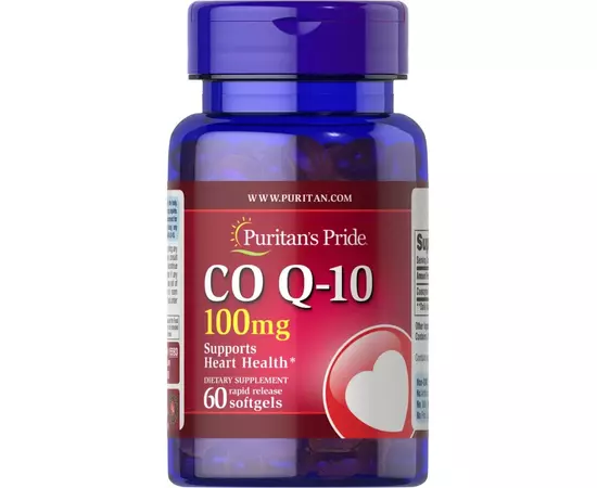 Puritan's Pride Co Q-10 100 mg 60 caps, Фасовка: 60 caps, image 