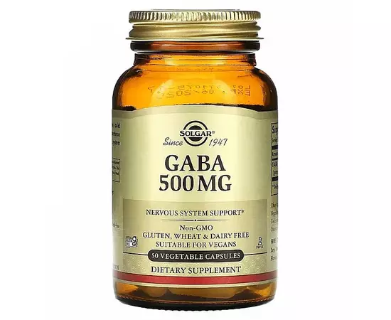 Solgar Gaba 500 mg 50 caps, image 
