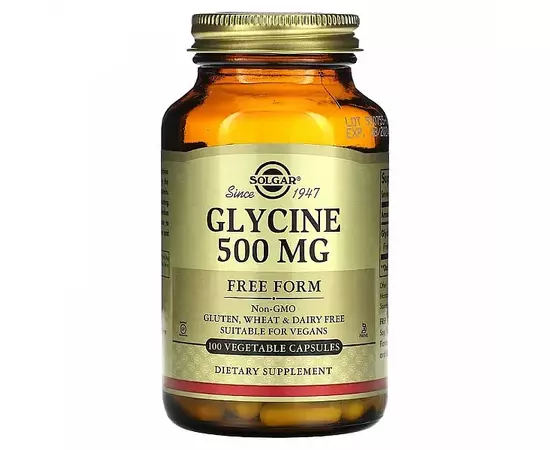 Solgar Glycine 500 mg 100 caps, image 