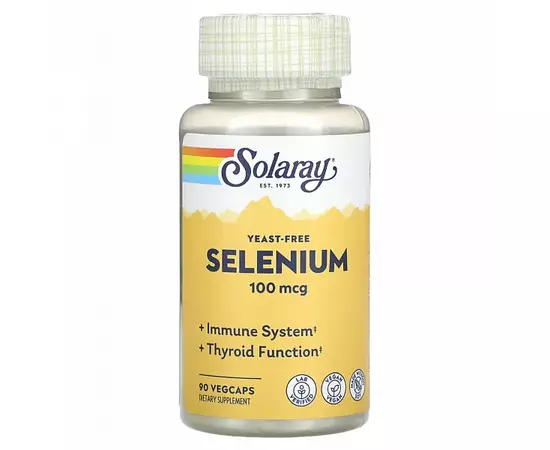 Solaray Selenium 100 mcg 90 caps, image 