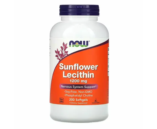 NOW Sunflower Lecithin 1200 mg 200 softgels, Фасовка: 200 softgels, Концентрация: 1200 mg, NOW Sunflower Lecithin 1200 mg 200 softgels, Фасовка: 200 softgels, Концентрация: 1200 mg  в интернет магазине Mega Mass