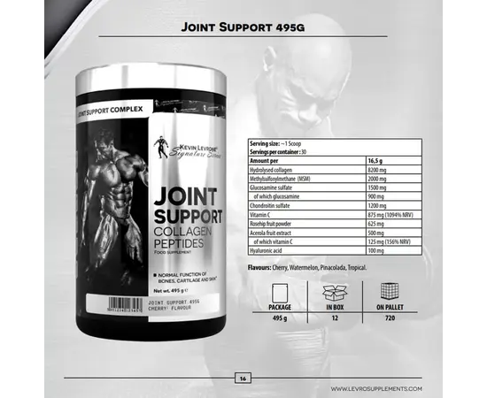 Kevin Levrone Joint support collagen peptides 495 g, Вкусы: Tropical / Тропический, Kevin Levrone Joint support collagen peptides 495 g, Вкусы: Tropical / Тропический , изображение 2 в интернет магазине Mega Mass
