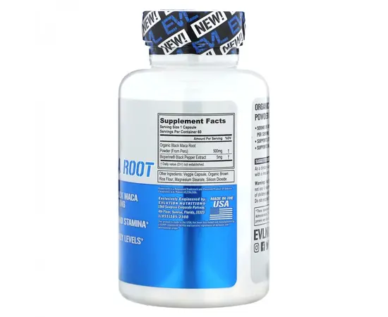 Evolution nutrition black maca root 60 caps купить Киев и Украина, цена ...