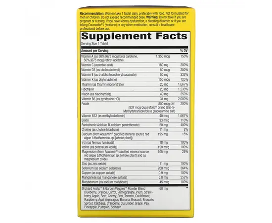 Nature's Way Alive Women's Ultra Potency Complete Multivitamin 60 tabs, image , зображення 3