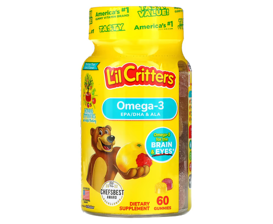 L'il Critters Omega-3 60 gummies, image 