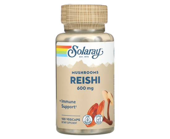 Solaray Reishi 600 mg 100 caps, image 