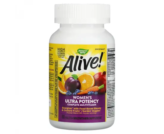 Nature's Way Alive Women's Ultra Potency Complete Multivitamin 60 tabs, image , зображення 2