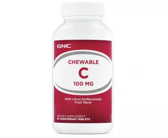 GNC Chewable C 100 mg 90 tabs, GNC Chewable C 100 mg 90 tabs  в интернет магазине Mega Mass