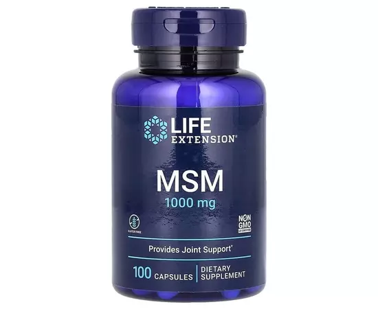 Life Extension MSM 1000 mg 100 caps, image 