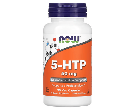 NOW 5-HTP 50 mg 90 caps, image 