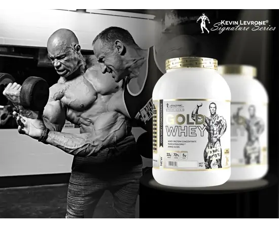 Kevin Levrone Gold Whey 2000 g, Фасовка: 2000 g, Смак: Banana Peach / Банан Персик, image , зображення 3