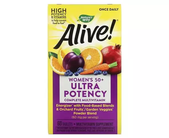 Nature's Way Alive Women's 50+ Ultra Potency Complete Multivitamin 60 tabs, image 