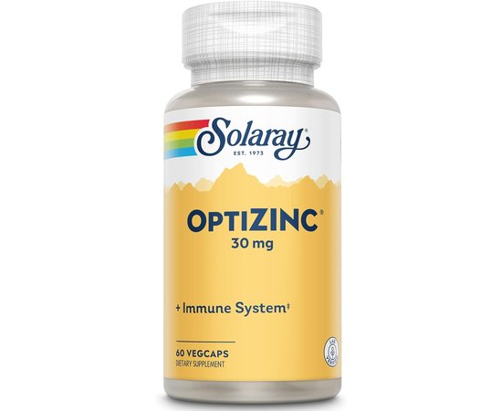 Solaray OptiZinc 30 mg 60 caps, image 
