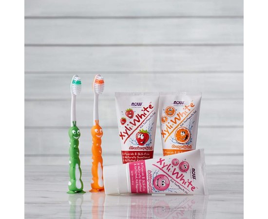 NOW Kids Xyliwhite Toothpaste Bubblegum (85 g), NOW Kids Xyliwhite Toothpaste Bubblegum (85 g) , изображение 3 в интернет магазине Mega Mass