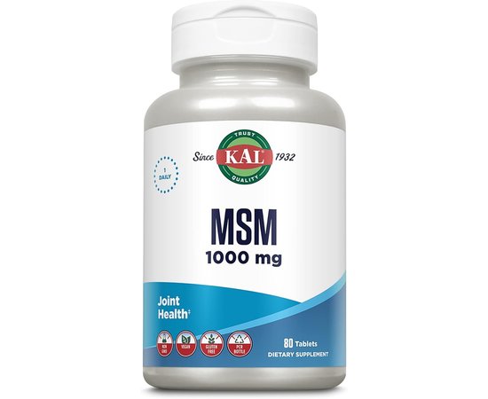 KAL MSM 1000 mg 80 tab, KAL MSM 1000 mg 80 tab  в интернет магазине Mega Mass