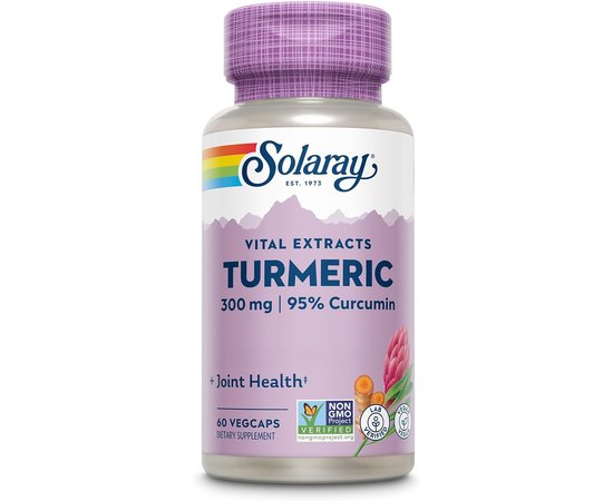 Solaray Turmeric 300 mg 60 caps, Solaray Turmeric 300 mg 60 caps  в интернет магазине Mega Mass