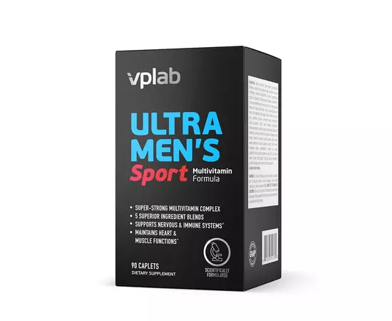Vplab Ultra Men's Sport 90 tabs, Фасовка: 90 tabs, image , зображення 4