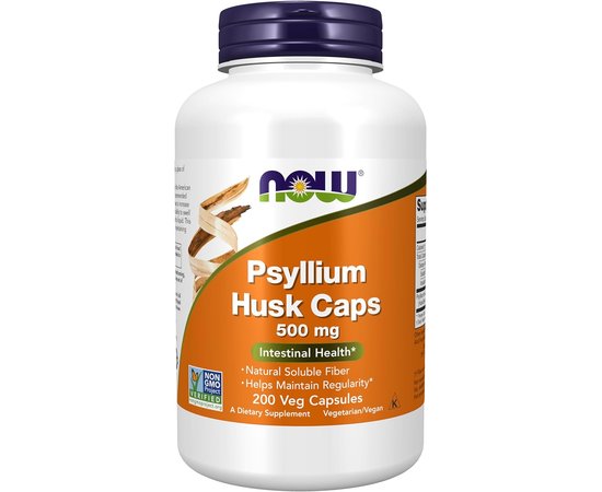 Now Psyllium Husk 500 mg 200 caps, Now Psyllium Husk 500 mg 200 caps  в интернет магазине Mega Mass