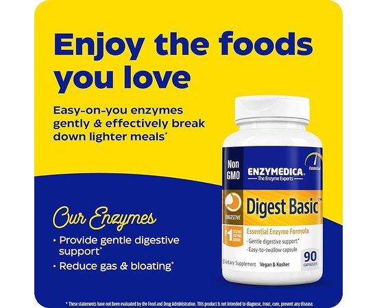 Enzymedica Digest Basic 90 caps, image , зображення 3