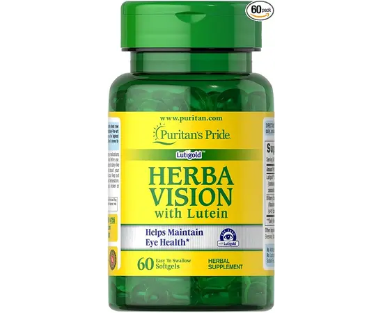Puritan’s Pride Herba Vision 60 softgels, image 